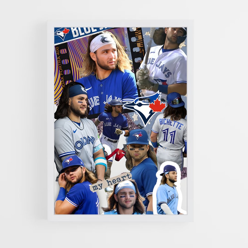 Poster Les Blue Jays en Uniforme – affiche Baseball (vue 3)